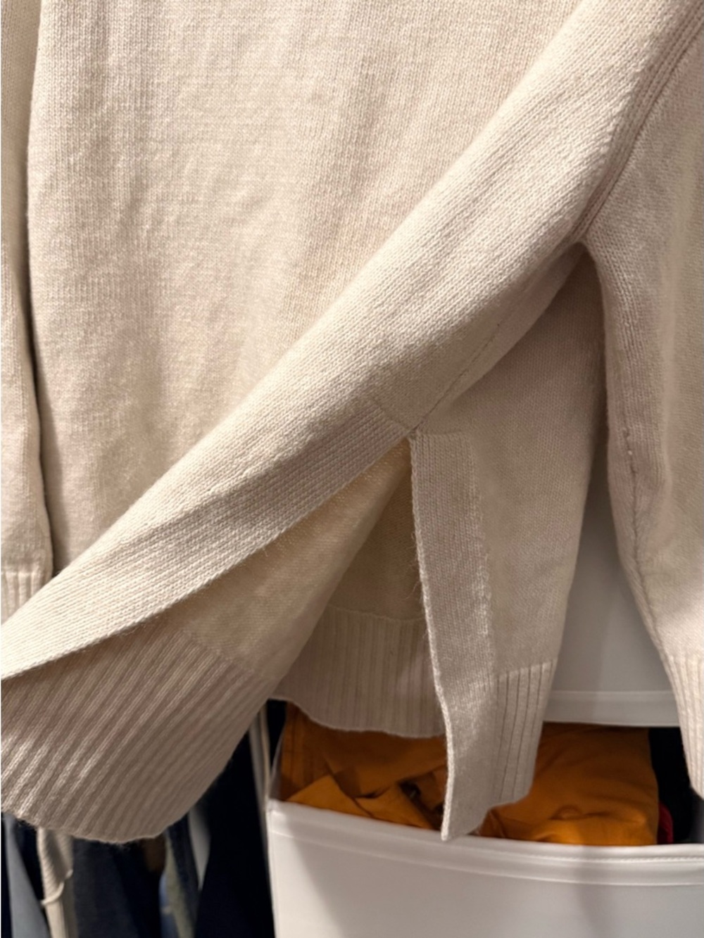 H&M Cream Ribbed Knit Sweater - Picture 3 of 6